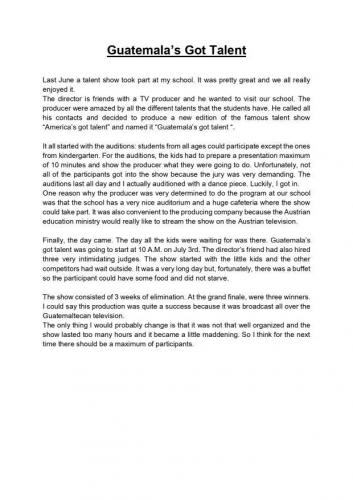 IIAB-IN-Vettorazzi Rodríguez Sara-Article-Talent Show at our School page-0001
