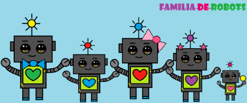 Familia de robots Andrea Zuñiga 1C